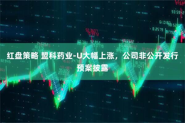 红盘策略 盟科药业-U大幅上涨，公司非公开发行预案披露